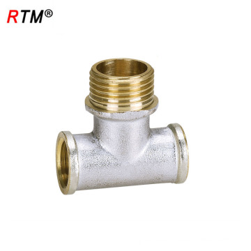 B17 3 way brass pipe fittinhigh quality brass union male brass fitting reducing tee